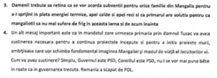 Funcţionarii din Primăria Mangalia, scoşi de Tusac pe străzi, în campanie electorală - vezi documente